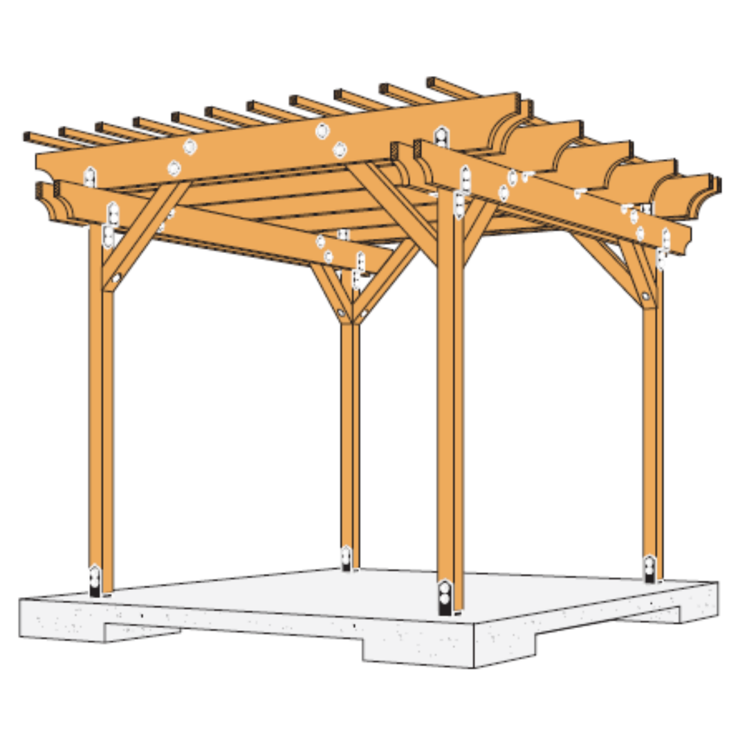 DIY Pergola Kit building plan image